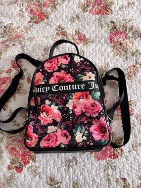 Juicy Couture Pink Floral Mini Backpack